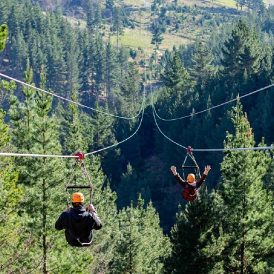 Chuffed Gifts Zip line ziplining for two for couples present