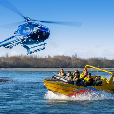 Chuffed Gifts fast jet boating helicopter experience