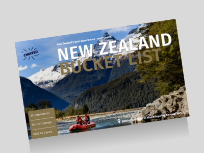 The New Zealand Bucket List Luxury Premium experience gift idea new zealand