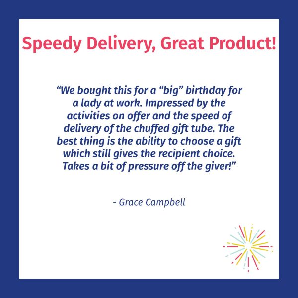 Speedy delivery - great product - Chuffed customer review