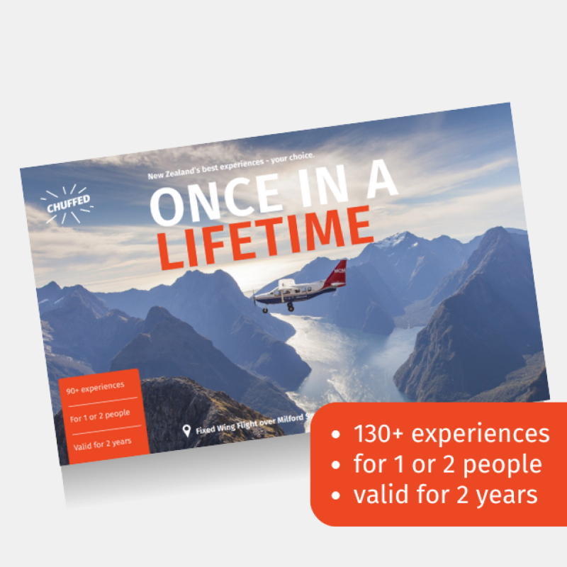 once in a lifetime experience gift Chuffed Gifts New Zealand