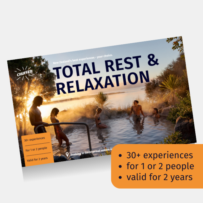 Rest and relaxation experience gift and voucher from Chuffed Gifts New Zealand