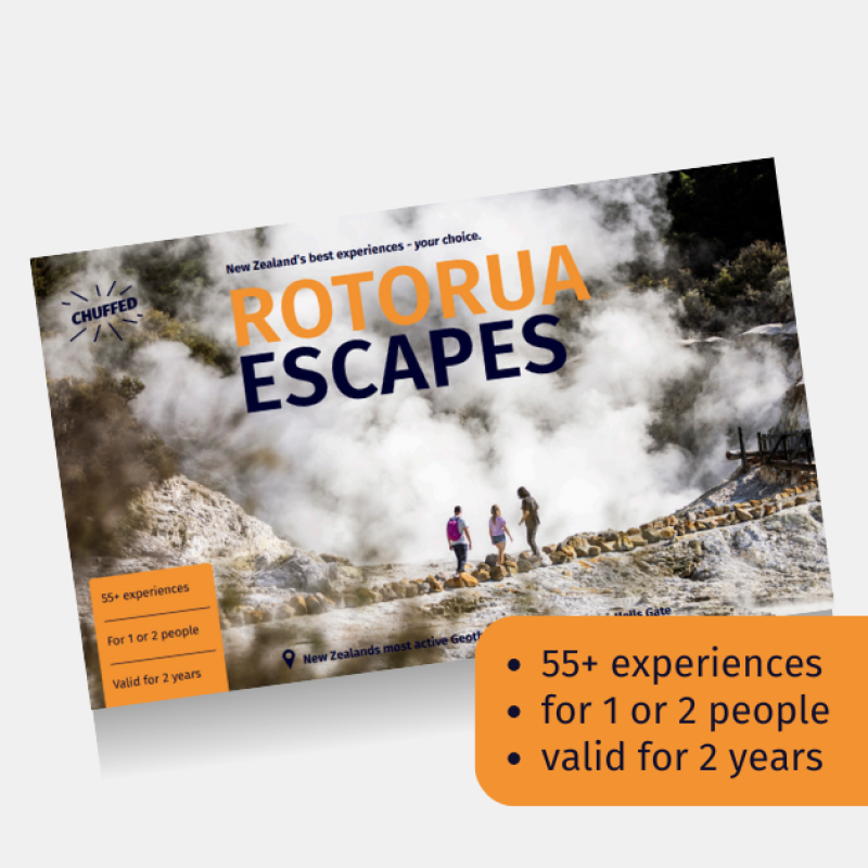 Give a present that is a rotorua getaway that they get to choose with Chuffed Gifts